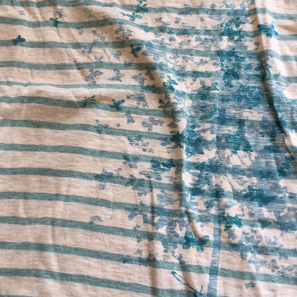 Life is good organic cotton striped scoop neck T - Picture 5 of 7